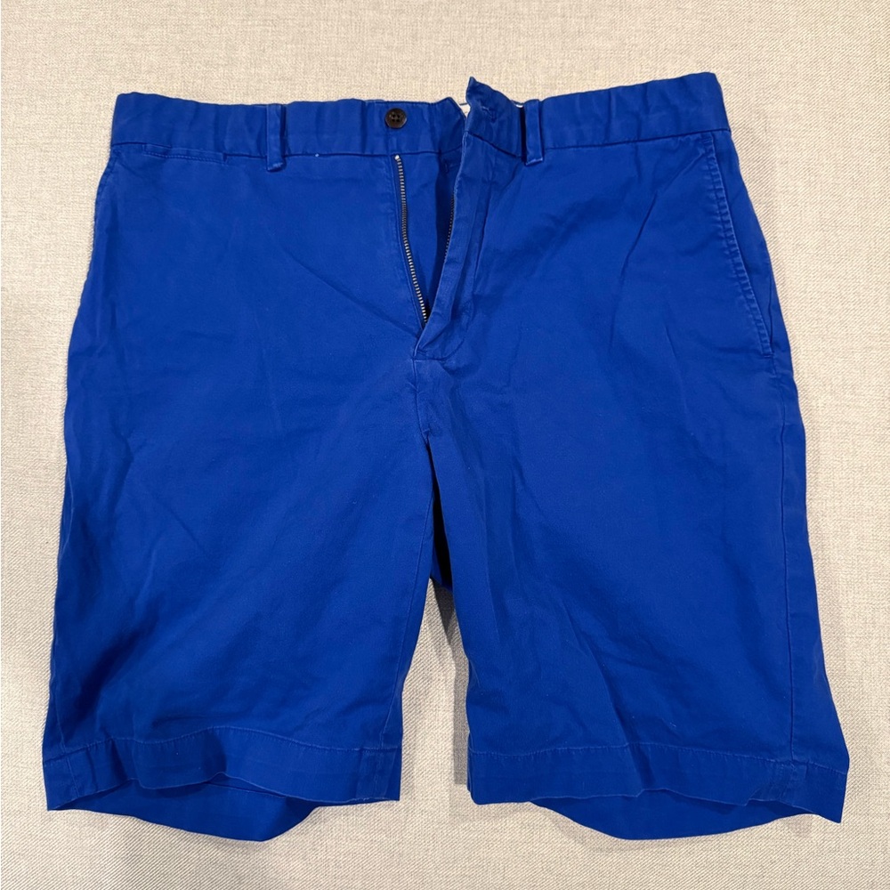 Polo Ralph Lauren Men’s Classic Fit Chino Shorts 34 Blue Crest Logo Preppy